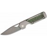 Couteau Kizer Mini Militaw Jungle Manche Titanium/FatCarbon Lame Acier S45VN Framelock Clip Ki3634SA2 - Livraison Gratuite