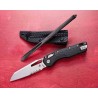 Couteau Microtech 210T-11PMBK MSI Black Lame Sheepsfoot M390MK Crossbar Lock Clip USA MCT210T11PMBK - Livraison Gratuite