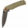 Couteau Browning Buckmark Slim Sage Manche Green Polymère Lame Acier D2 Linerlock Clip BR0543B - Livraison Gratuite