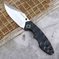 Couteau Defcon Black Manche G10 Lame Acier 14C28N Linerlock Clip TD004F1 - Livraison Gratuite