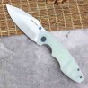 Couteau Defcon Jade Manche G10 Lame Acier 14C28N Linerlock Clip TD004F3 - Livraison Gratuite