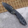 Couteau Defcon Black Manche G10 Lame Acier 14C28N Blk Linerlock Clip TD004F2 - Livraison Gratuite