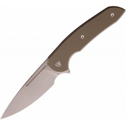 Couteau Ferrum Forge Stinger Tan Manche G10 Lame Acier Nitro-V Liner Lock Clip FF005T - Livraison Gratuite