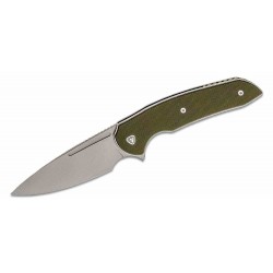 Couteau Ferrum Forge Stinger Green Manche G10 Lame Acier Nitro-V Liner Lock Clip FF005G - Livraison Gratuite