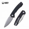 Couteau Kubey Calyce Black Lame Acier D2 Manche G10 IKBS Linerlock Clip KUB901E - Livraison Gratuite