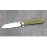 Couteau Bestech Dundee Green Manche G10 Lame Acier CPM-MagnaCut SW Reverse Tanto IKBS Clip BTKMK09I - Livraison Gratuite