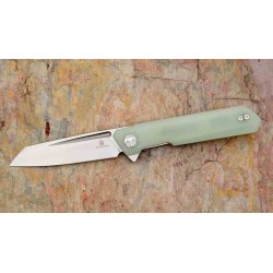 Couteau Bestech Dundee Jade Manche G10 Lame Acier CPM-MagnaCut Reverse Tanto IKBS Linerlock Clip BTKMK09H - Livraison Gratuite