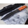 Couteau de Survie Ranger Night Stalker 7 Lame Acier Carbone 5160 Manche Orange Etui Made USA RN9421OM - Livraison Gratuite