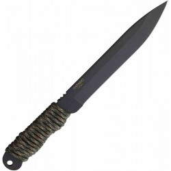 Couteau Ranger Knives Shank Camo Manche Corde Lame Acier Carbone 1095 Etui Nylon USA RN9410CAMO - Livraison Gratuite