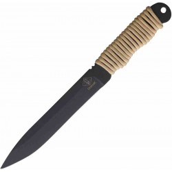 Couteau Ranger Knives Shank Desert Tan Manche Corde Lame Acier Carbone 1095 Etui Nylon USA RN9410DT - Livraison Gratuite