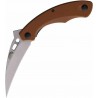 Couteau ABKT Tac Karambit Tan Manche G10 Lame Acier Inox Linerlock Clip AB1048T - Livraison Gratuite