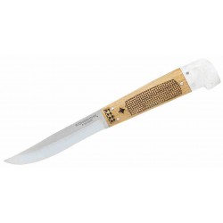 Couteau Condor Samicarta Lame Acier 14C28N Scandi Manche Bois/Micarta Etui CUir Salvador CTK286038SK - Livraison Gratuite