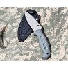 Couteau Spyderco Temperance Gray FRN Handles Lame Serr Acier CPM-CruWear Etui Boltaron Japan SCFB05SGY - Livraison Gratuite