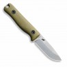 Couteau Reiff Knives F3 Daily Carry Lame Acier CPM 3V SW Manche OD Green G10 Etui Cuir USA REKF3D11ODBL - Livraison Gratuite