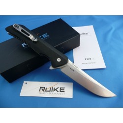 Couteau RUIKE Hussar P121 Lame Acier 14C28N Manche G-10 Black RKEP121B - Livraison Gratuite