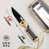 Couteau Kizer Cutlery Mini Militaw Manche Titanium/Zalium Lame Acier S45VN Frame Lock Clip KI3634SA3 - Livraison Gratuite