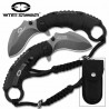 Couteau WithArmour Eagle Claw Karambit Black Lame Acier 440C Manche Nylon Linerlock Clip WAR005BK - Livraison Gratuite