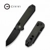 Couteau Civivi Yonder Dark Green Manche Micarta Lame Acier 14C28N IKBS Crossbar Lock Clip CIVC23073B1 - Livraison Gratuite