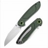 Couteau Tenable Prometheus Green Manche Micarta Lame Acier 14C28N SW Sheepsfoot IKBS Liner Lock T1040A2 - Livraison Gratuite