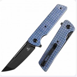 Couteau Tenable Anomaly Blue Frag Manche Micarta Lame Tanto Acier Nitro-V Blk IKBS Liner Lock Clip T2038T3 - Livraison Gratuite