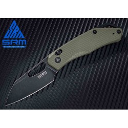 Couteau SRM CUB 261M Green Manche G10 Lame Acier 154CM Ambi-lock Clip SRM261MGP - Livraison Gratuite