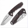 Couteau Tenable Bömbur Black/Red Manche G-Mascus Lame Acier D2 SW IKBS Linerlock Clip T1054C1 - Livraison Gratuite