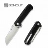 Couteau SENCUT Draxor Black Manche G10 Lame Acier 9Cr18MoV Satin Sheepsfoot IKBS LinerLock Clip S240351 - Livraison Gratuite