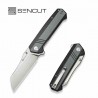 Couteau SENCUT Draxor Black/Gray Manche G10 Lame Acier 9Cr18MoV Sheepsfoot IKBS LinerLock Clip S240353 - Livraison Gratuite