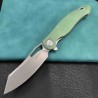 Couteau Kubey Drake Jade Manche G10 Lame Acier AUS-10 Manche IKBS Linerlock Clip Titane KUB239I - Livraison Gratuite