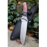 Couteau de Chasse Bushcraft Winchester Lame Acier 420 Manche Bois Etui Nylon G41790 - Livraison Gratuite