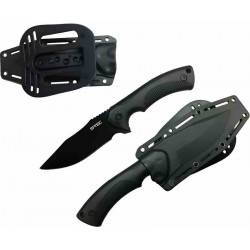 Couteau De Survie Chasse S-Tec Lame Acier 3Cr13 Manche & Etui ABS STT25141BK - Livraison Gratuite