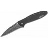 KS1660DAMBK Couteau Kershaw Leek Damas A/O Manche Black Tungsten DLC Framelock Clip USA - Livraison Gratuite