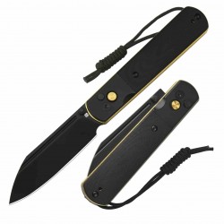 Couteau ARTISAN CUTLERY Holm Black G10 Lame Acier AR-RPM9 Blk IKBS Button Lock Clip ATZ1875PBG - Livraison Gratuite