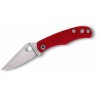 Couteau Spyderco Bug Micro-Size Slipjoint Lame Acier 12C27 Manche Red G10 SC133GRDP - Livraison Gratuite