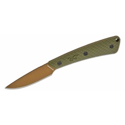 Couteau de Chasse Survie Browning Back Country Micro OD Green Manche G10 Lame Acier D2 Etui Kydex BR0538B - Livraison Gratuite