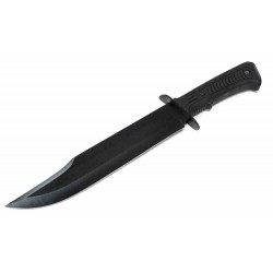 Couteau de Survie Chasse S-TEC Bowie Lame Acier Inox Manche ABS Etui Nylon STT2241902 - Livraison Gratuite