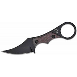 Couteau Mantis Sabot IV Karambit Black/Red Manche FCarbone Lame Acier M390 Etui Kydex MAN8332 - Livraison Gratuite