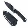 Couteau de Survie Cobratec Wolverine Black Lame Acier D2 Manche G10 Etui Kydex CBTFBWLBK - Livraison Gratuite