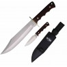 Couteau Schrade OT Bowie Combo 2 Couteaux de Chasse Lame Acier Inox Etui Nylon SCHP1207759 - Livraison Gratuite