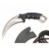 LOT DE 3 Couteau Griffe S-TEC Karambit Lame Acier Inox Manche ABS Etui Plastique STT222002SL - Livraison Gratuite