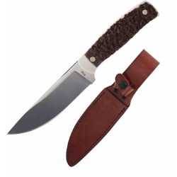 Couteau Schrade Uncle Henry Lame Acier 7Cr17MoV Manche Stagalon Etui Cuir SCH1205104 - Livraison Gratuite