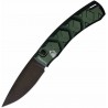 Couteau Automatique Piranha Auto-X Black Lame Acier 154CM Black Manche Alum Vert Clip USA PKCP14GT - Livraison Gratuite