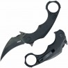 Couteau Kubey Rogue Recurve Karambit Black Lame Acier 14C28N Manche G10 IKBS Clip KUB298B - Livraison Gratuite