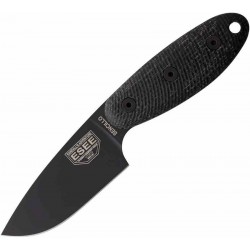 Couteau ESEE Sencillo Black Lame Acier A2 Manche Micarta Etui Kydex Made USA ESSENCILLOB - Livraison Gratuite