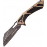 Couteau USMC A/O Lame Acier Inox Manche Aluminium Black&Tan Clip USMA1063GN - Livraison Gratuite