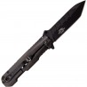 Couteau USMC A/O Lame Tanto Black Acier 3Cr13 Manche Acier Clip Linerlock USMA1061BK - Livraison Gratuite