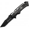 Couteau USMC Tactical Tanto Lame Acier Inox Manche Aluminium Clip A/O Linerlock USMA1002TS - Livraison Gratuite