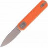 Couteau Vosteed Corgi Pup Orange Trek Lock Lame Acier 14C28N Manche G10 IKBS VOSA0731 - Livraison Gratuite