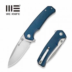 Couteau SENCUT Skarnax Lame Drop Point Acier 9Cr18MoV Manche Micarta Blue Liner Lock IKBS S240253 - Livraison Gratuite