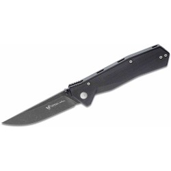 Couteau Steel Will Daitengu F11-09 Lame Acier D2 Black Manche G10 Noir Linerlock SMGF1109 - Livraison Gratuite